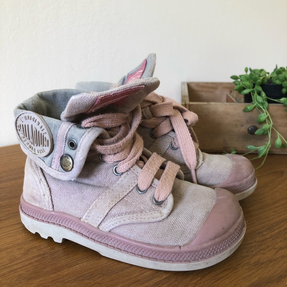 Palladium Pink Baggy Boots 8